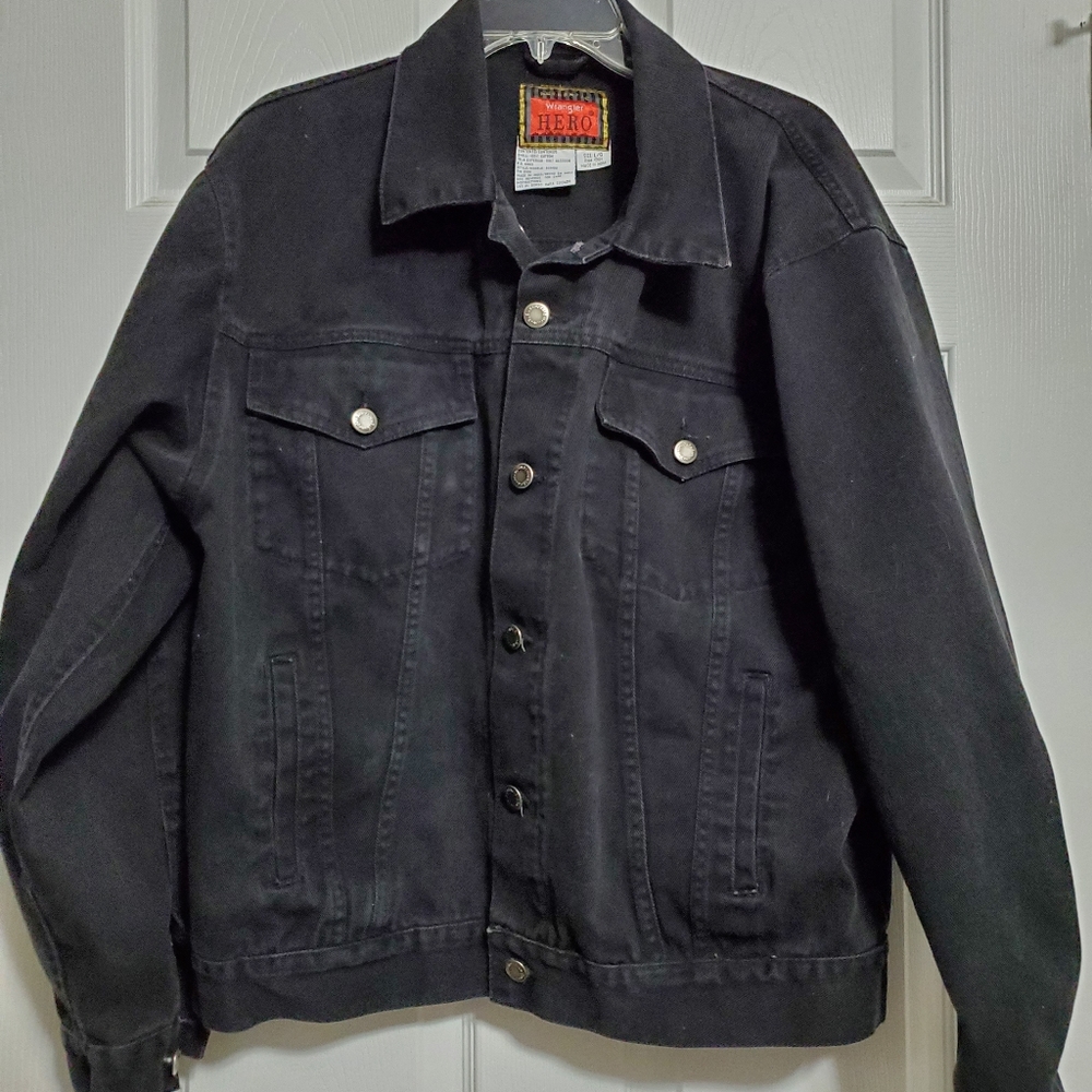 Wrangler Hero Mens Black Denim jacket